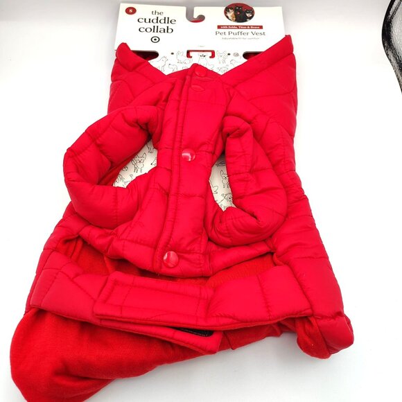 Other - Pet Puffer Vest Size Small Cuddle Collab Red Cat Shih Tzu Bichon Frise Kitty